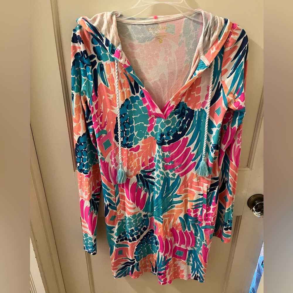 Lilly Pulitzer hoodie dress, size XS